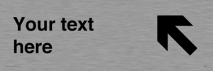 IV7107: Custom Directional sign arrow up left - symbol right
