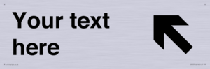 IV7107: Custom Directional sign arrow up left - symbol right