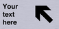 IV7107: Custom Directional sign arrow up left - symbol right