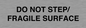 IV7112: DO NOT STEP/ FRAGILE SURFACE