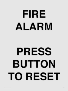 IV7113: FIRE ALARM PRESS BUTTON TO RESET