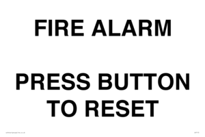 IV7113: FIRE ALARM PRESS BUTTON TO RESET