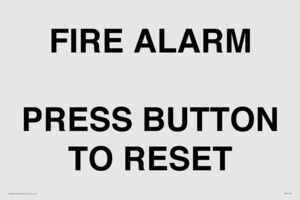 IV7113: FIRE ALARM PRESS BUTTON TO RESET