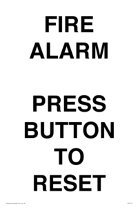 IV7113: FIRE ALARM PRESS BUTTON TO RESET
