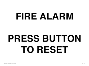 IV7113: FIRE ALARM PRESS BUTTON TO RESET