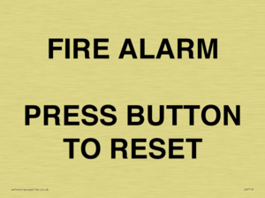 IV7113: FIRE ALARM PRESS BUTTON TO RESET