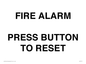 IV7113: FIRE ALARM PRESS BUTTON TO RESET