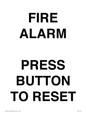 IV7113: FIRE ALARM PRESS BUTTON TO RESET