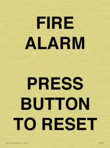 IV7113: FIRE ALARM PRESS BUTTON TO RESET