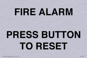 IV7113: FIRE ALARM PRESS BUTTON TO RESET
