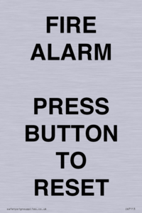 IV7113: FIRE ALARM PRESS BUTTON TO RESET