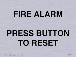 IV7113: FIRE ALARM PRESS BUTTON TO RESET