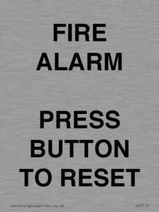 IV7113: FIRE ALARM PRESS BUTTON TO RESET