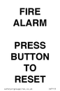 IV7113: FIRE ALARM PRESS BUTTON TO RESET