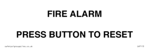 IV7113: FIRE ALARM PRESS BUTTON TO RESET