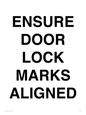IV7114: ENSURE DOOR LOCK MARKS ALIGNED