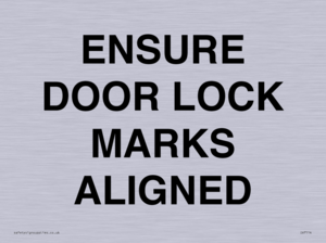 IV7114: ENSURE DOOR LOCK MARKS ALIGNED