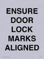 IV7114: ENSURE DOOR LOCK MARKS ALIGNED
