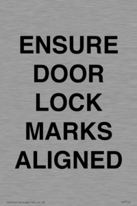 IV7114: ENSURE DOOR LOCK MARKS ALIGNED