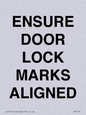 IV7114: ENSURE DOOR LOCK MARKS ALIGNED