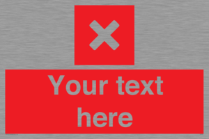 IV7127: Custom red background, square with cross