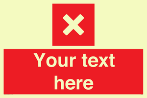 IV7127: Custom red background, square with cross