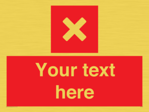 IV7127: Custom red background, square with cross