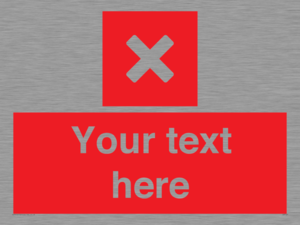 IV7127: Custom red background, square with cross