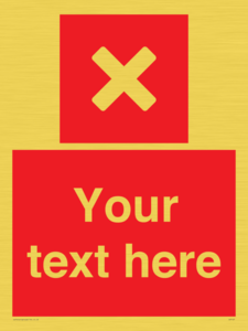 IV7127: Custom red background, square with cross