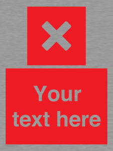 IV7127: Custom red background, square with cross