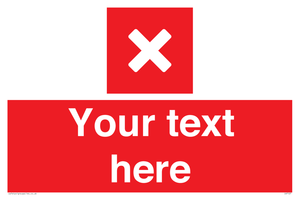 IV7127: Custom red background, square with cross