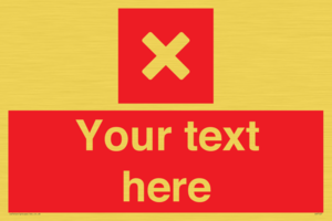 IV7127: Custom red background, square with cross