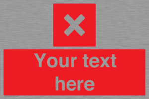 IV7127: Custom red background, square with cross
