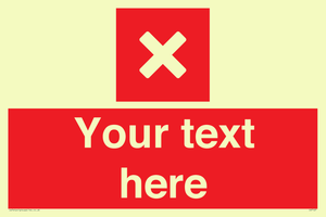 IV7127: Custom red background, square with cross
