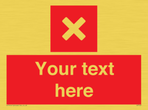 IV7127: Custom red background, square with cross