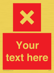 IV7127: Custom red background, square with cross