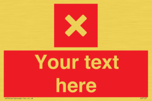 IV7127: Custom red background, square with cross