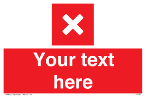IV7127: Custom red background, square with cross