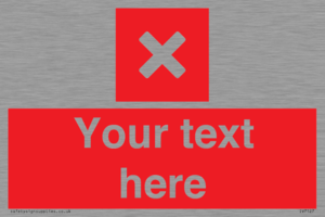 IV7127: Custom red background, square with cross