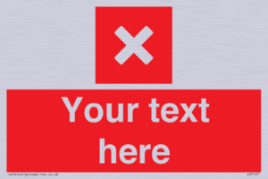 IV7127: Custom red background, square with cross