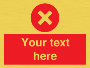 IV7128: Custom red background, circle with cross