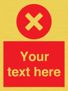 IV7128: Custom red background, circle with cross