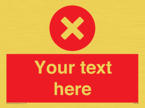 IV7128: Custom red background, circle with cross