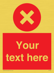 IV7128: Custom red background, circle with cross