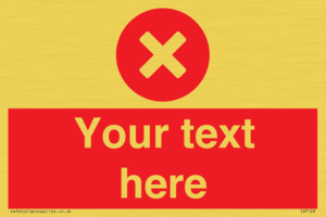 IV7128: Custom red background, circle with cross