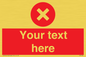 IV7128: Custom red background, circle with cross