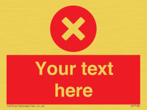 IV7128: Custom red background, circle with cross