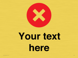 IV7129: Custom plain background, red circle with a cross