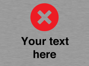 IV7129: Custom plain background, red circle with a cross