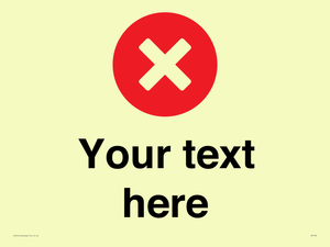 IV7129: Custom plain background, red circle with a cross